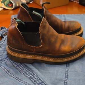 Women's Brown Leather Ankle Boots